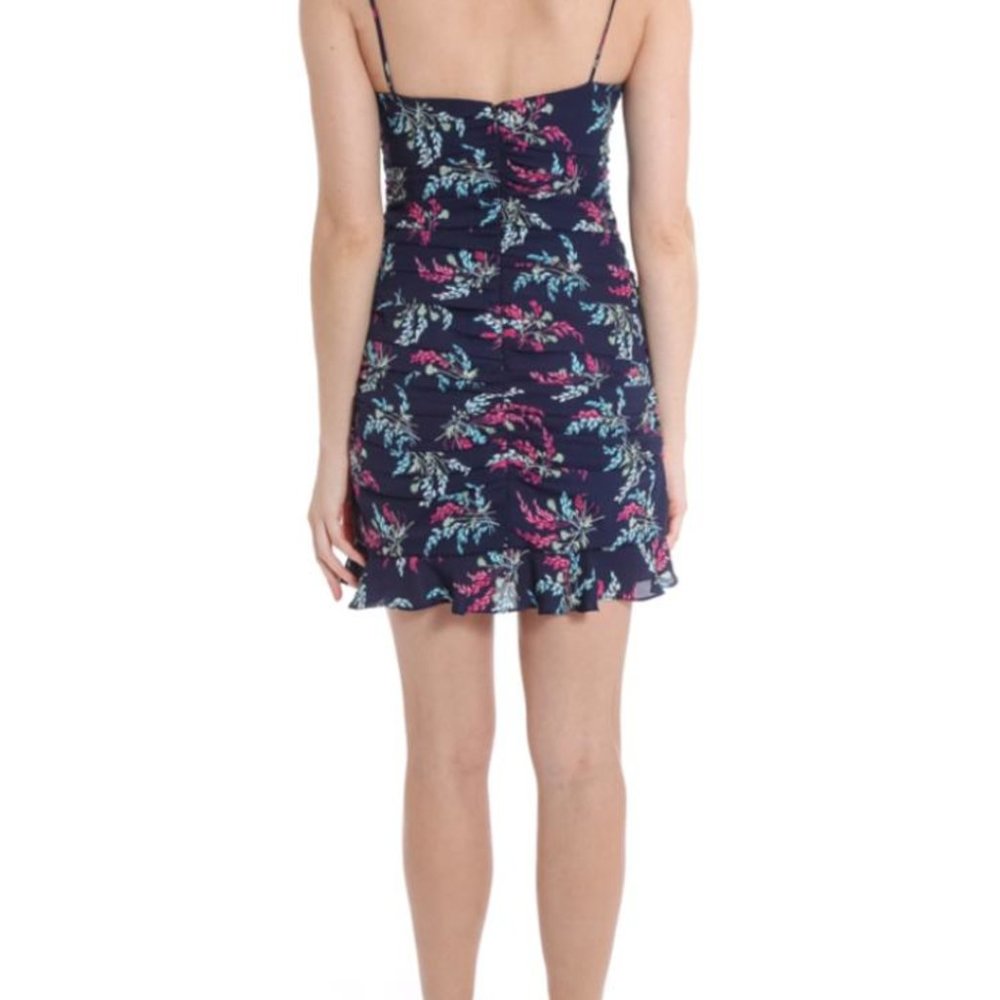 Likely Blue Ruched Ruffled Mini Dress - Picture 3 of 4